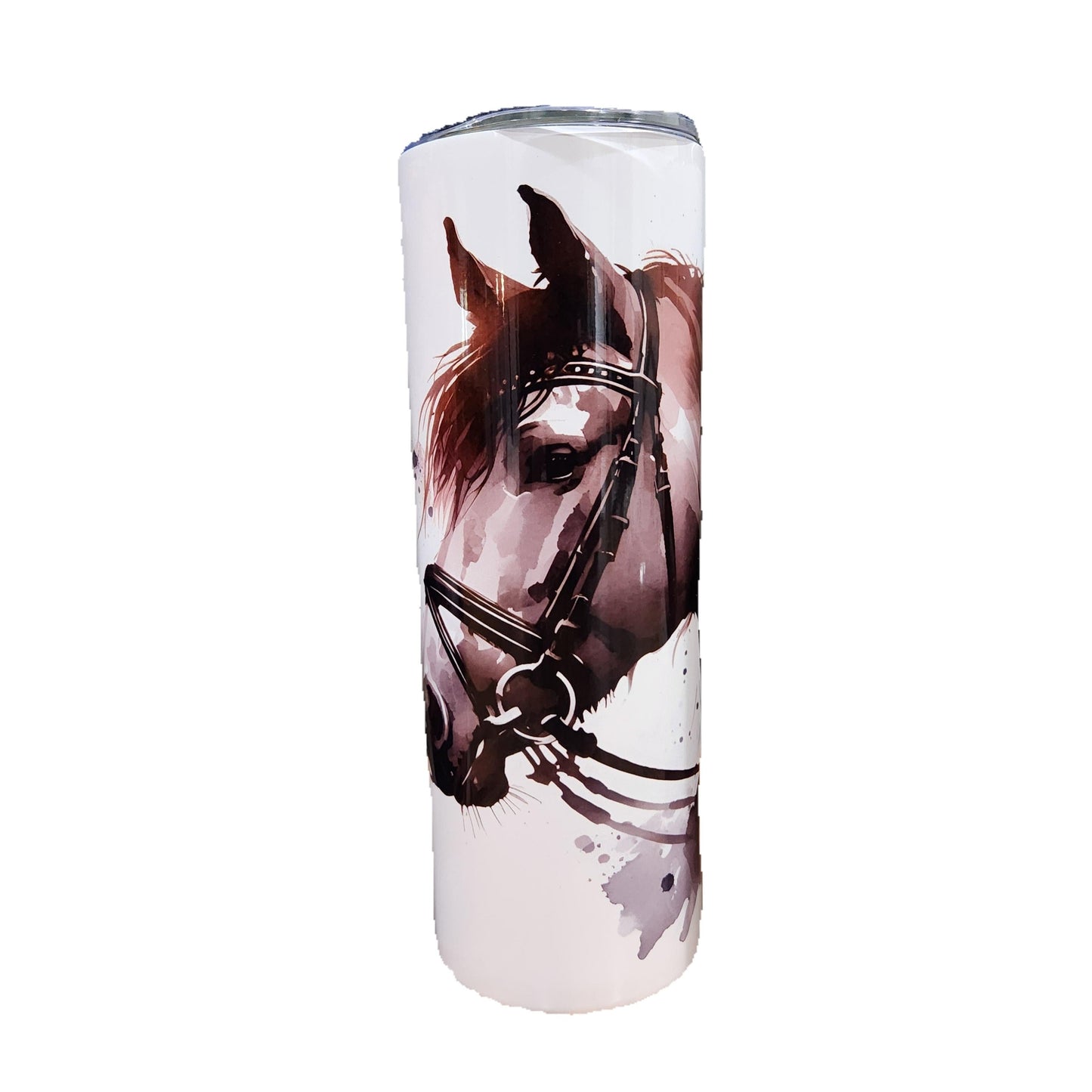 Dressage Horse 20 Oz Skinny Tumber