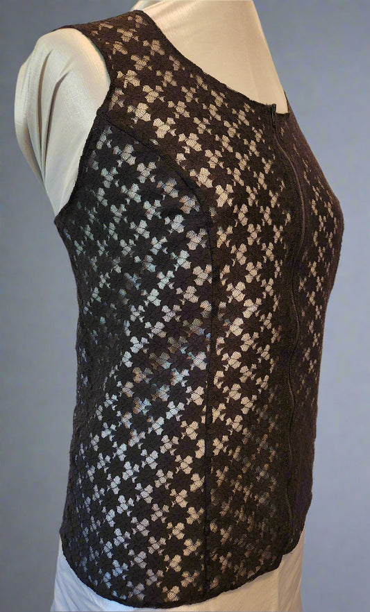 Stretch Lace Western Show Vest