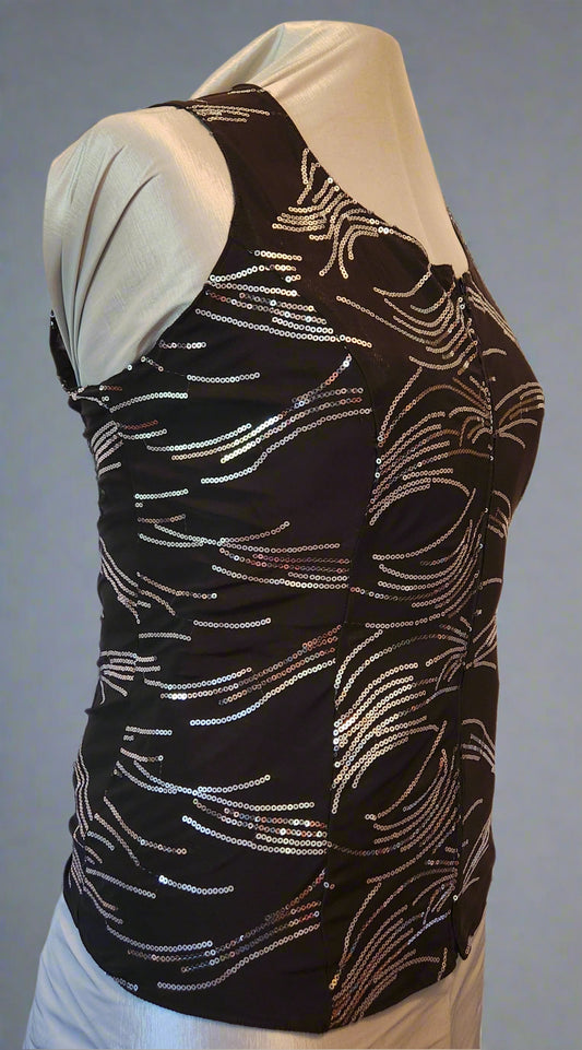 Western Show Vest with Sequins