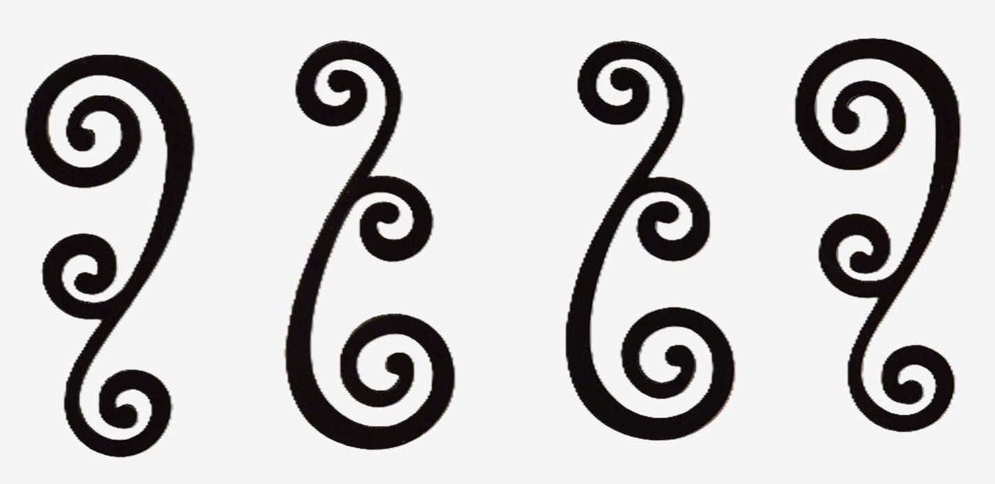 Black Ultrasuede Appliques