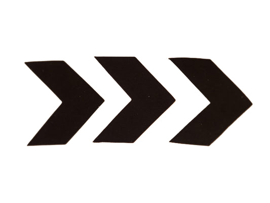 Black Ultrasuede Appliques Arrow