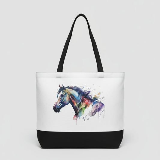 Watercolor Horse Tote Bag